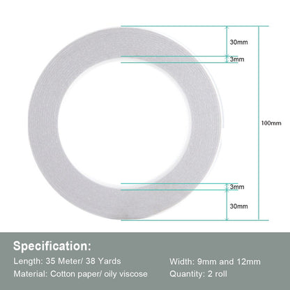 3mm Double Sided Adhesive Tape Firm White Art Craft for Scrapbooking Card Making