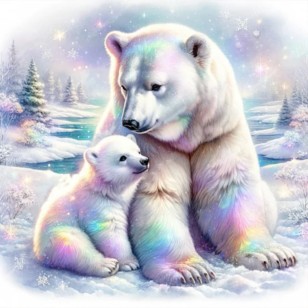 Diamond Painting - Full Round - polar bear (50*50CM)