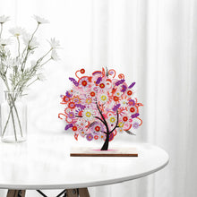 Load image into Gallery viewer, Special Shape Single-Side Desktop Diamond Art Home Decor (Pink Tree Of Life)

