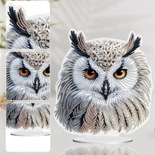 Load image into Gallery viewer, White Head Owl Special Shape Desktop Diamond Art Kits Desktop Decor (Cute Owl)
