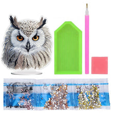 Load image into Gallery viewer, White Head Owl Special Shape Desktop Diamond Art Kits Desktop Decor (Cute Owl)
