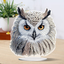Load image into Gallery viewer, White Head Owl Special Shape Desktop Diamond Art Kits Desktop Decor (Cute Owl)
