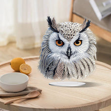 Load image into Gallery viewer, White Head Owl Special Shape Desktop Diamond Art Kits Desktop Decor (Cute Owl)
