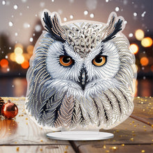 Load image into Gallery viewer, White Head Owl Special Shape Desktop Diamond Art Kits Desktop Decor (Cute Owl)
