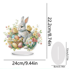 Load image into Gallery viewer, Special Shape Easter Rabbit Egg Flower Desktop Diamond Art Home Decor (LL142)
