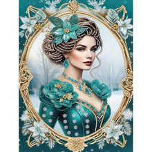Load image into Gallery viewer, Diamond Painting - Partial Special Shaped - noble lady (30*40CM)
