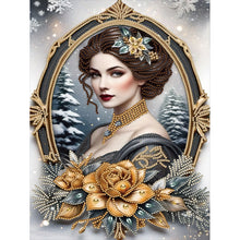 Load image into Gallery viewer, Diamond Painting - Partial Special Shaped - noble lady (30*40CM)
