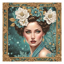 Load image into Gallery viewer, Diamond Painting - Partial Special Shaped - noble lady (30*30CM)
