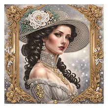 Load image into Gallery viewer, Diamond Painting - Partial Special Shaped - noble lady (30*30CM)
