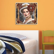 Load image into Gallery viewer, Diamond Painting - Partial Special Shaped - noble lady (30*30CM)
