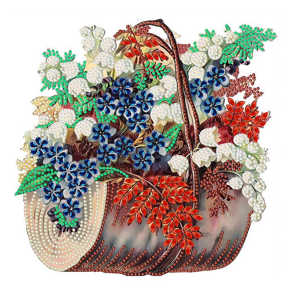 Diamond Painting - Partial Special Shaped - flower basket (30*30CM)