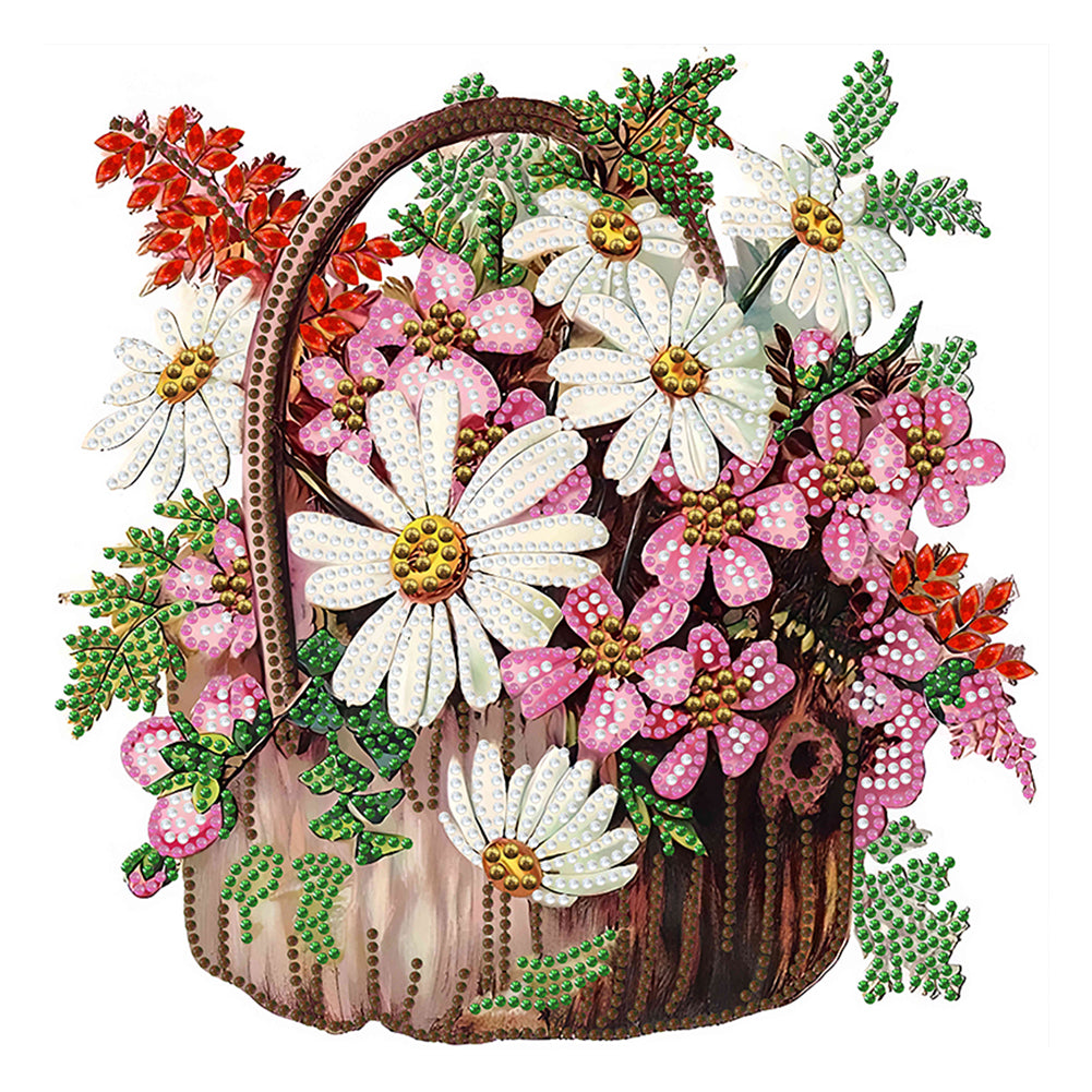Diamond Painting - Partial Special Shaped - flower basket (30*30CM)