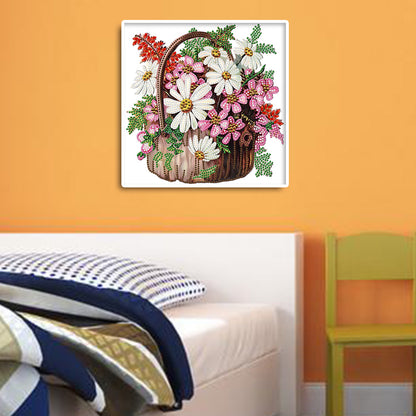 Diamond Painting - Partial Special Shaped - flower basket (30*30CM)