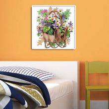 Load image into Gallery viewer, Diamond Painting - Partial Special Shaped - flower basket (30*30CM)
