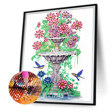 Load image into Gallery viewer, Diamond Painting - Partial Special Shaped - Butterfly fountain (30*40CM)
