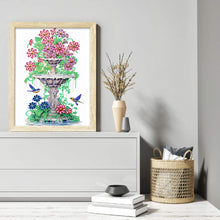 Load image into Gallery viewer, Diamond Painting - Partial Special Shaped - Butterfly fountain (30*40CM)
