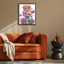 Load image into Gallery viewer, Diamond Painting - Partial Special Shaped - Butterfly fountain (30*40CM)

