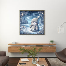 Load image into Gallery viewer, Diamond Painting - Full Round - Snow doll on the snow (30*30CM)
