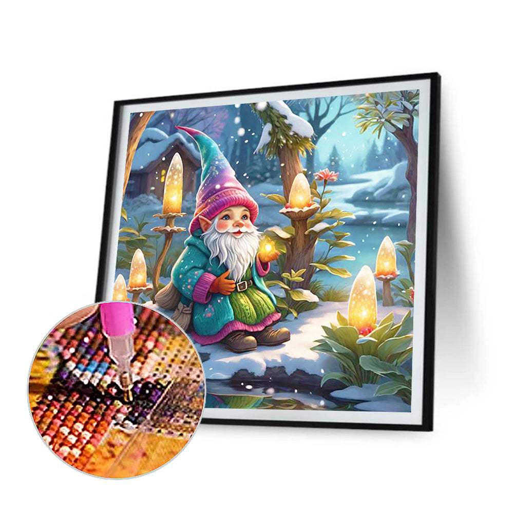 Diamond Painting - Full Round - fairy tale town gnome (30*30CM)