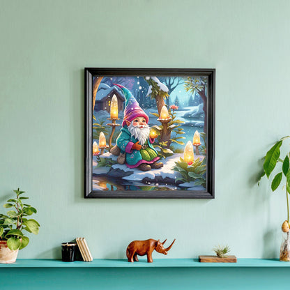Diamond Painting - Full Round - fairy tale town gnome (30*30CM)