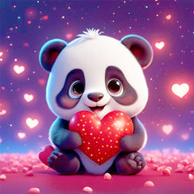 Load image into Gallery viewer, Diamond Painting - Full Round - Love cute panda (30*30CM)
