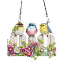 Load image into Gallery viewer, Single Sided Cute Birds 5D DIY Diamond Painting Dots Pendant for Home Wall Decor
