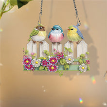 Load image into Gallery viewer, Single Sided Cute Birds 5D DIY Diamond Painting Dots Pendant for Home Wall Decor
