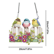 Load image into Gallery viewer, Single Sided Cute Birds 5D DIY Diamond Painting Dots Pendant for Home Wall Decor
