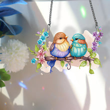 Load image into Gallery viewer, Single Sided Cute Birds 5D DIY Diamond Painting Dots Pendant for Home Wall Decor
