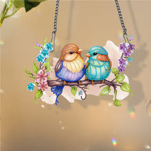 Load image into Gallery viewer, Single Sided Cute Birds 5D DIY Diamond Painting Dots Pendant for Home Wall Decor
