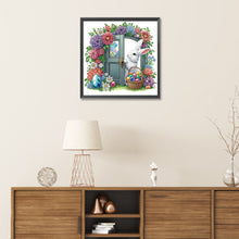 Load image into Gallery viewer, Diamond Painting - Partial Special Shaped - garden rabbit (30*30CM)
