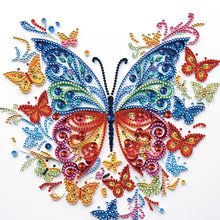 Load image into Gallery viewer, Diamond Painting - Partial Special Shaped - Flowers and butterflies paper painting (30*30CM)
