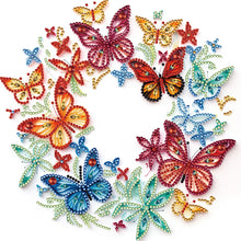 Load image into Gallery viewer, Diamond Painting - Partial Special Shaped - Flowers and butterflies paper painting (30*30CM)
