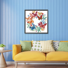 Load image into Gallery viewer, Diamond Painting - Partial Special Shaped - Flowers and butterflies paper painting (30*30CM)
