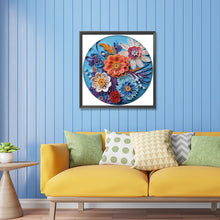 Load image into Gallery viewer, Diamond Painting - Partial Special Shaped - Blue flower quill paper painting (30*30CM)
