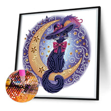 Load image into Gallery viewer, Diamond Painting - Partial Special Shaped - Personalized black cat (30*30CM)
