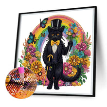 Load image into Gallery viewer, Diamond Painting - Partial Special Shaped - Personalized black cat (30*30CM)
