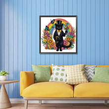 Load image into Gallery viewer, Diamond Painting - Partial Special Shaped - Personalized black cat (30*30CM)
