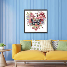 Load image into Gallery viewer, Diamond Painting - Partial Special Shaped - love butterfly rose (30*30CM)
