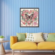 Load image into Gallery viewer, Diamond Painting - Partial Special Shaped - love butterfly rose (30*30CM)
