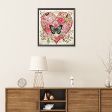 Load image into Gallery viewer, Diamond Painting - Partial Special Shaped - love butterfly rose (30*30CM)
