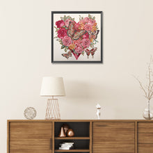 Load image into Gallery viewer, Diamond Painting - Partial Special Shaped - love butterfly rose (30*30CM)
