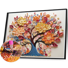 Load image into Gallery viewer, Diamond Painting - Partial Special Shaped - tree of life paper painting (35*30CM)
