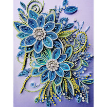 Load image into Gallery viewer, Diamond Painting - Partial Special Shaped - Flower quill painting (30*40CM)
