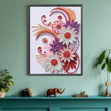 Load image into Gallery viewer, Diamond Painting - Partial Special Shaped - Flower quill painting (30*40CM)

