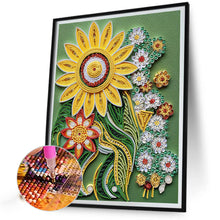 Load image into Gallery viewer, Diamond Painting - Partial Special Shaped - Flower quill painting (30*40CM)

