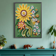 Load image into Gallery viewer, Diamond Painting - Partial Special Shaped - Flower quill painting (30*40CM)

