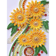 Load image into Gallery viewer, Diamond Painting - Partial Special Shaped - Flower quill painting (30*40CM)
