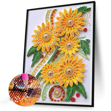 Load image into Gallery viewer, Diamond Painting - Partial Special Shaped - Flower quill painting (30*40CM)
