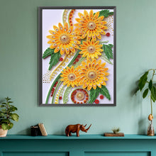 Load image into Gallery viewer, Diamond Painting - Partial Special Shaped - Flower quill painting (30*40CM)
